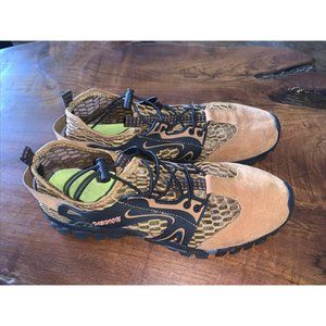 Men's FLARUT Netted Lightweight Low Top Elegant Hiking Shoes Brown Black EU 41 8